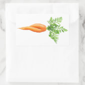 Karotte Rechteckiger Aufkleber (Tasche)