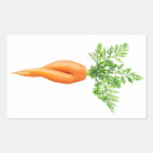 Karotte Rechteckiger Aufkleber (Vorderseite)