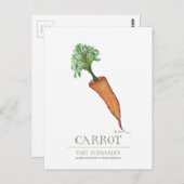 Karotte, Tony Farandes Postkarte (Vorne/Hinten)