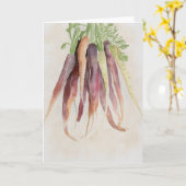 Karotten, 5x7 Notizkarte Karte (Gelbe Blume)