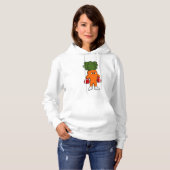 Karotten als Boxer mit Boxhandschuhen Hoodie (Vorne ganz)