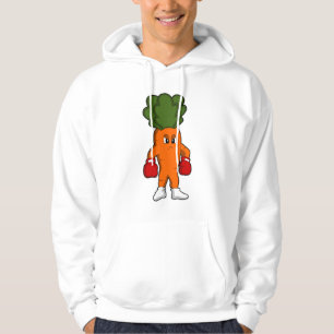 Karotten als Boxer mit Boxhandschuhen Hoodie
