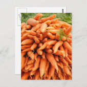 Karotten auf dem Markt für Bauern Postkarte (Vorne/Hinten)