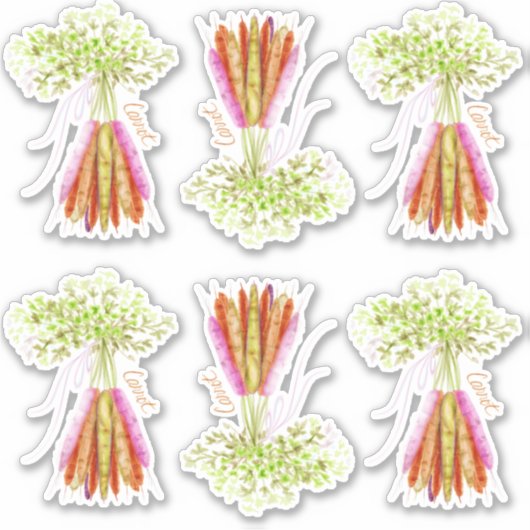 Karotten Aufkleber (Vorderseite)