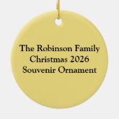 Karotten aus Erbsen, Niedlich grün und orange Lieb Keramik Ornament (Hinten)