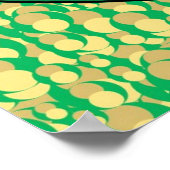 Karotten aus Erbsen, Niedlich grün und orange Lieb Poster (Ecke)