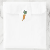Karotten carrots runder aufkleber (Tasche)