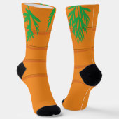 Karotten Cartoon Orange Gemüse Socken (Gewinkelt)