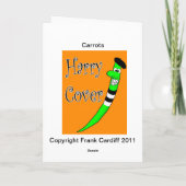 Karotten Feiertagskarte (Rückseite)