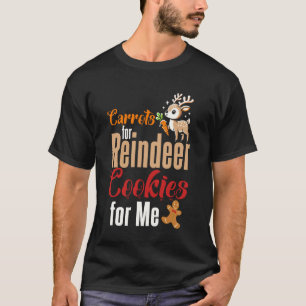 Karotten für Rentier Kekse Weihnachten Santa Xmas T-Shirt