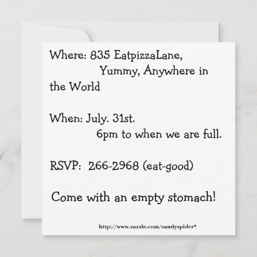 Karotten Gemüse farbenfrohe Regenbogen Muster Gart Einladung (Rückseite)