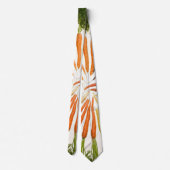 Karotten Gemüse farbenfrohe Regenbogen Muster Gart Krawatte (Rückseite)