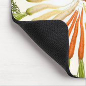 Karotten Gemüse farbenfrohe Regenbogen Muster Gart Mousepad (Ecke)