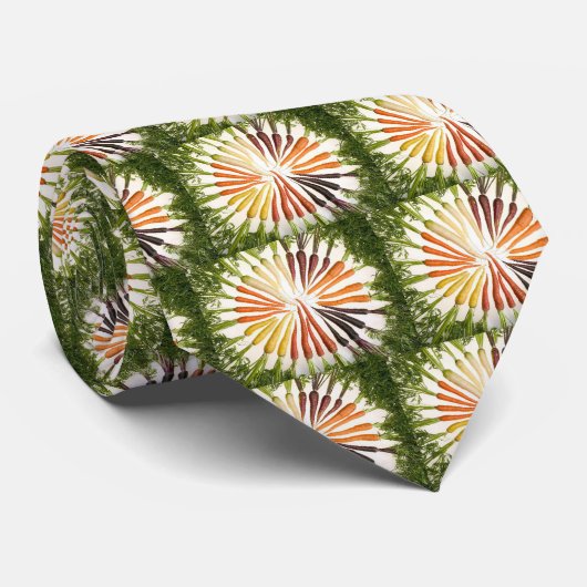 Karotten Gemüse farbige Regenbogenmuster Garten Krawatte (Gerollt)