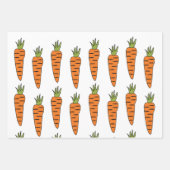 Karotten Gemüse gesundes Party Geschenkpapier Set (Vorderseite)
