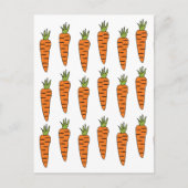 Karotten Gemüse Veggie Postkarte (Vorderseite)