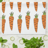 Karotten Gemüse Veggies Koch Geschirrtuch (Gefaltet)