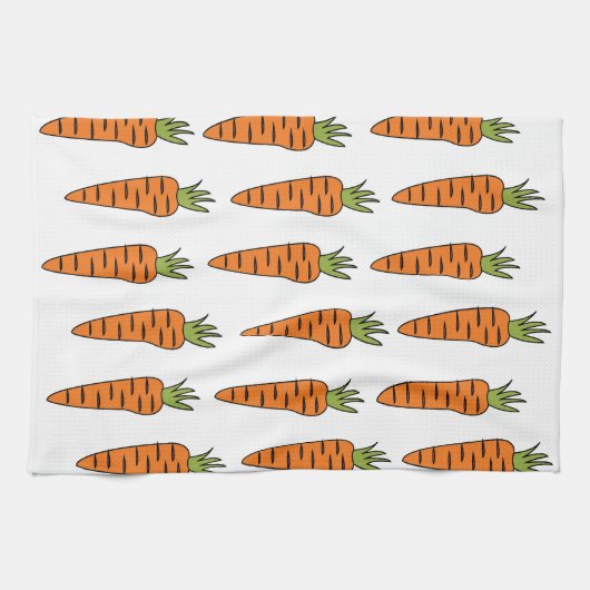 Karotten Gemüse Veggies Koch Geschirrtuch (Horizontal)