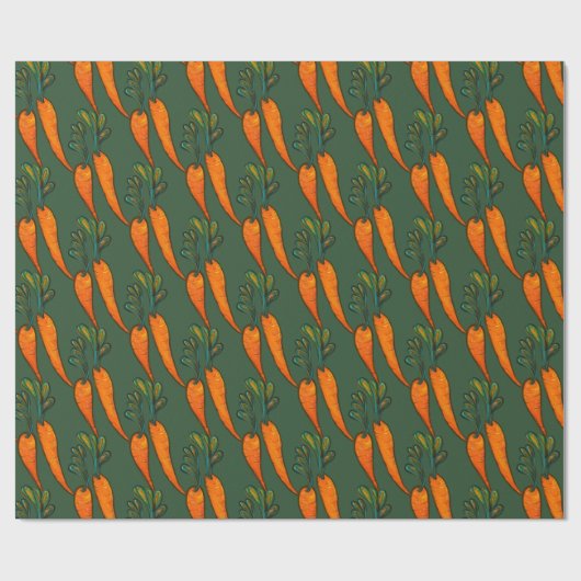 Karotten Geschenkpapier (Flach)
