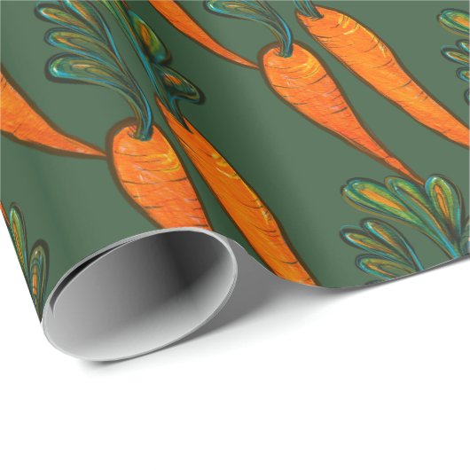 Karotten Geschenkpapier (Rolleneckpunkt)