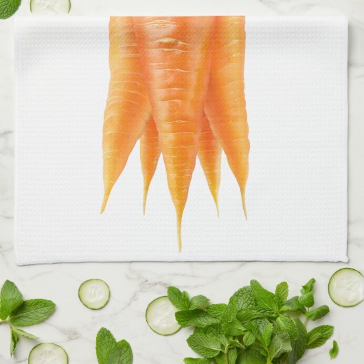 Karotten Geschirrtuch (Gefaltet)