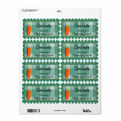 Karotten-Gewohnheits-einmachende Aufkleber (Vorne)