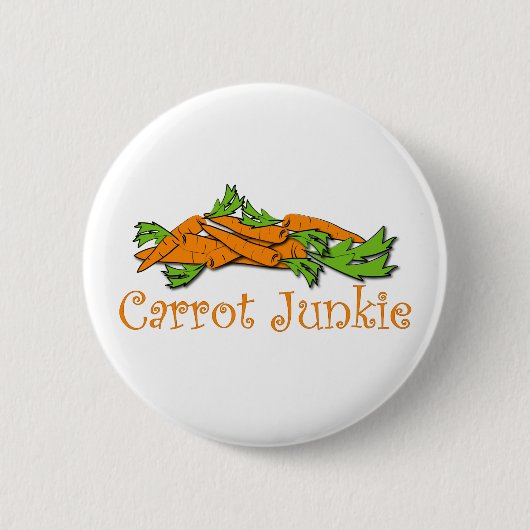 Karotten-Junkie Button (Vorderseite)