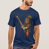 Karotten Kendo — Lustige Gemüse-Marksmanship T-Shirt (Vorderseite)