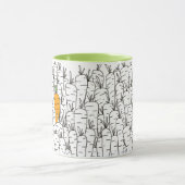 Karotten-kombinierte Tasse (Zentrum)