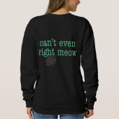Karotten Miauen Sweatshirt (Rückseite)