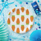 Karotten-Muster-Teller Pappteller (Party)