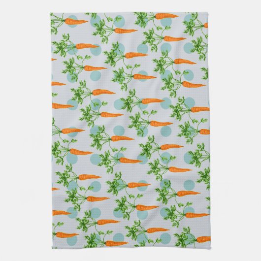 Karotten-Pflanze Geschirrtuch (Vertikal)
