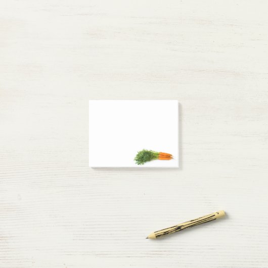 Karotten Post-it Klebezettel (Auf Schreibtisch)