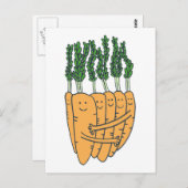 Karotten Postkarte (Vorne/Hinten)