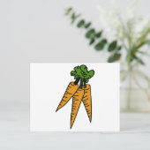 Karotten Postkarte (Stehend Vorderseite)
