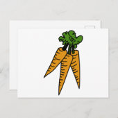 Karotten Postkarte (Vorne/Hinten)