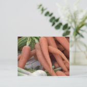 Karotten Postkarte (Stehend Vorderseite)