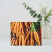 Karotten Postkarte (Stehend Vorderseite)