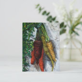Karotten Postkarte (Stehend Vorderseite)