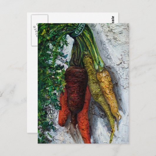 Karotten Postkarte (Vorne/Hinten)