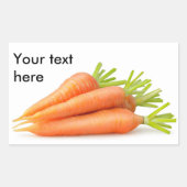 Karotten Rechteckiger Aufkleber (Vorderseite)