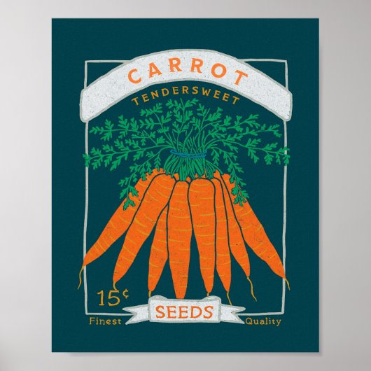 Karotten-Samenpaket Poster (Reich Navy) (Vorne)