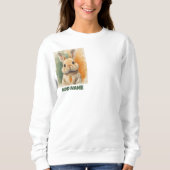 Karotten-Träume-Hase Sweatshirt (Vorderseite)