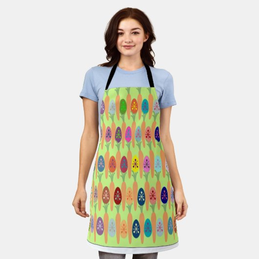 Karotten und Eier Schürze (Getragen)