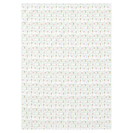 Karotten und Eier Streifen Tischdecke (Vorderseite)