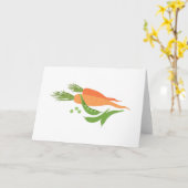 Karotten und Erbsen Karte (Gelbe Blume)