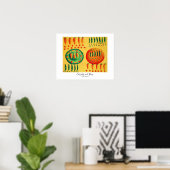Karotten und Erbsen Malerei Poster (Heimbüro)