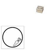 Karotten und Kreis Gummistempel (Stempel)