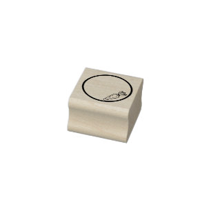 Karotten und Kreis Gummistempel