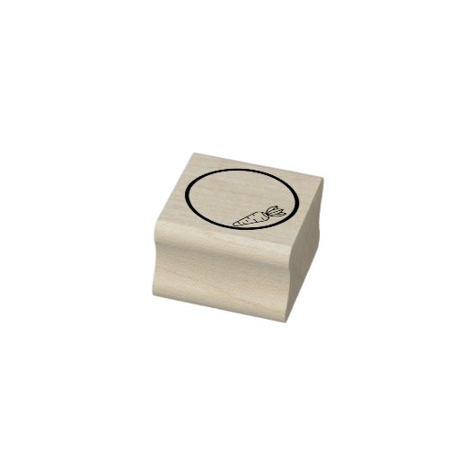 Karotten und Kreis Gummistempel (Stempel)